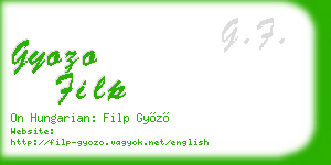gyozo filp business card